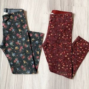 Zara girls floral pant leggings gently used